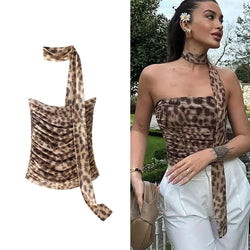 LEOPAR DESENLİ CROPTOP